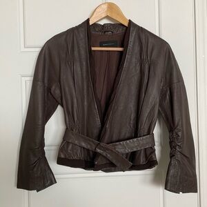 BCBG MAXAZRIA Women’s Leather Jacket